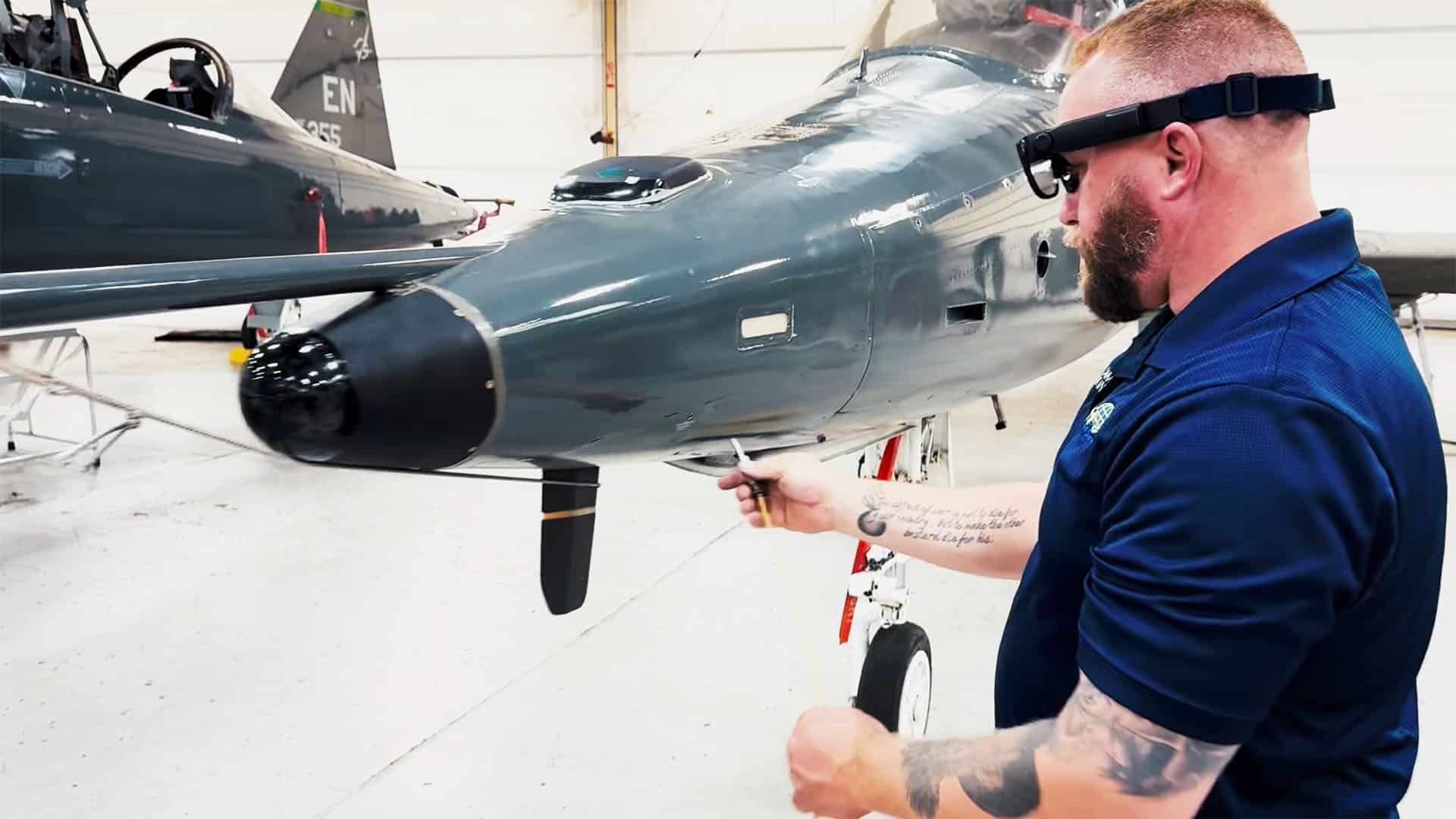 Field personnel using smart glasses with Taqtile